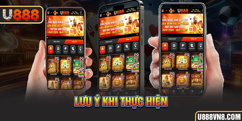 Lưu ý khi thực hiện