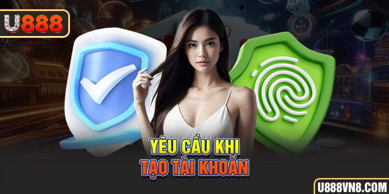 Yêu cầu khi tạo tài khoản